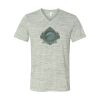 White Marble Unisex Jersey Short-Sleeve V-Neck T-Shirt Thumbnail
