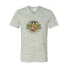 White Marble Unisex Jersey Short-Sleeve V-Neck T-Shirt Thumbnail