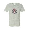 White Marble Unisex Jersey Short-Sleeve V-Neck T-Shirt Thumbnail