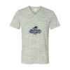 White Marble Unisex Jersey Short-Sleeve V-Neck T-Shirt Thumbnail
