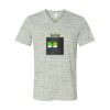 White Marble Unisex Jersey Short-Sleeve V-Neck T-Shirt Thumbnail