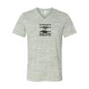 White Marble Unisex Jersey Short-Sleeve V-Neck T-Shirt Thumbnail