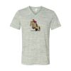 White Marble Unisex Jersey Short-Sleeve V-Neck T-Shirt Thumbnail