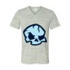 White Marble Unisex Jersey Short-Sleeve V-Neck T-Shirt Thumbnail