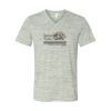 White Marble Unisex Jersey Short-Sleeve V-Neck T-Shirt Thumbnail