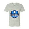 White Marble Unisex Jersey Short-Sleeve V-Neck T-Shirt Thumbnail