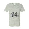 White Marble Unisex Jersey Short-Sleeve V-Neck T-Shirt Thumbnail