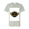 White Marble Unisex Jersey Short-Sleeve V-Neck T-Shirt Thumbnail