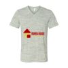 White Marble Unisex Jersey Short-Sleeve V-Neck T-Shirt Thumbnail