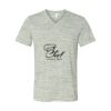 White Marble Unisex Jersey Short-Sleeve V-Neck T-Shirt Thumbnail