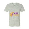 White Marble Unisex Jersey Short-Sleeve V-Neck T-Shirt Thumbnail