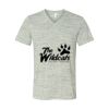 White Marble Unisex Jersey Short-Sleeve V-Neck T-Shirt Thumbnail