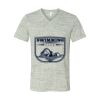 White Marble Unisex Jersey Short-Sleeve V-Neck T-Shirt Thumbnail
