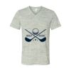 White Marble Unisex Jersey Short-Sleeve V-Neck T-Shirt Thumbnail