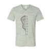 White Marble Unisex Jersey Short-Sleeve V-Neck T-Shirt Thumbnail