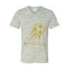 White Marble Unisex Jersey Short-Sleeve V-Neck T-Shirt Thumbnail