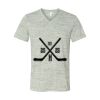White Marble Unisex Jersey Short-Sleeve V-Neck T-Shirt Thumbnail