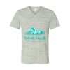 White Marble Unisex Jersey Short-Sleeve V-Neck T-Shirt Thumbnail