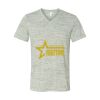 White Marble Unisex Jersey Short-Sleeve V-Neck T-Shirt Thumbnail