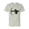 White Marble Unisex Jersey Short-Sleeve V-Neck T-Shirt Thumbnail