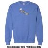 Adult Heavy Blend Heather Royal or Red 60/40 Fleece Crew (S) Thumbnail