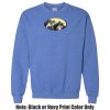 Adult Heavy Blend Heather Royal or Red 60/40 Fleece Crew (S) Thumbnail