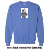 Adult Heavy Blend Heather Royal or Red 60/40 Fleece Crew (S) Thumbnail