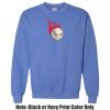 Adult Heavy Blend Heather Royal or Red 60/40 Fleece Crew (S) Thumbnail