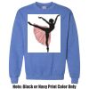 Adult Heavy Blend Heather Royal or Red 60/40 Fleece Crew (S) Thumbnail