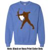 Adult Heavy Blend Heather Royal or Red 60/40 Fleece Crew (S) Thumbnail