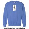 Adult Heavy Blend Heather Royal or Red 60/40 Fleece Crew (S) Thumbnail