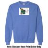 Adult Heavy Blend Heather Royal or Red 60/40 Fleece Crew (S) Thumbnail