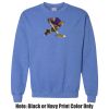 Adult Heavy Blend Heather Royal or Red 60/40 Fleece Crew (S) Thumbnail