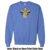 Adult Heavy Blend Heather Royal or Red 60/40 Fleece Crew (S) Thumbnail