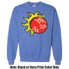 Adult Heavy Blend Heather Royal or Red 60/40 Fleece Crew (S) Thumbnail