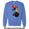 Adult Heavy Blend Heather Royal or Red 60/40 Fleece Crew (S) Thumbnail