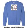 Adult Heavy Blend Heather Royal or Red 60/40 Fleece Crew (S) Thumbnail