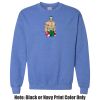 Adult Heavy Blend Heather Royal or Red 60/40 Fleece Crew (S) Thumbnail