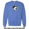 Adult Heavy Blend Heather Royal or Red 60/40 Fleece Crew (S) Thumbnail