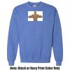 Adult Heavy Blend Heather Royal or Red 60/40 Fleece Crew (S) Thumbnail