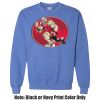 Adult Heavy Blend Heather Royal or Red 60/40 Fleece Crew (S) Thumbnail