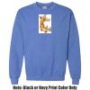 Adult Heavy Blend Heather Royal or Red 60/40 Fleece Crew (S) Thumbnail