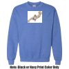 Adult Heavy Blend Heather Royal or Red 60/40 Fleece Crew (S) Thumbnail