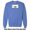 Adult Heavy Blend Heather Royal or Red 60/40 Fleece Crew (S) Thumbnail