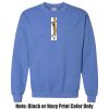 Adult Heavy Blend Heather Royal or Red 60/40 Fleece Crew (S) Thumbnail