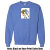Adult Heavy Blend Heather Royal or Red 60/40 Fleece Crew (S) Thumbnail