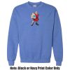 Adult Heavy Blend Heather Royal or Red 60/40 Fleece Crew (S) Thumbnail
