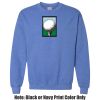 Adult Heavy Blend Heather Royal or Red 60/40 Fleece Crew (S) Thumbnail