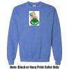 Adult Heavy Blend Heather Royal or Red 60/40 Fleece Crew (S) Thumbnail