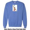 Adult Heavy Blend Heather Royal or Red 60/40 Fleece Crew (S) Thumbnail